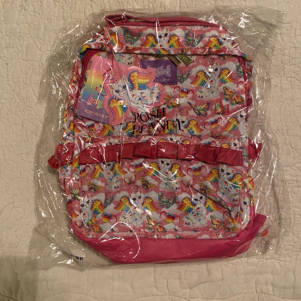 Posh Peanut Lisa Frank Angel Kitty Backpack. NIB, NWT.